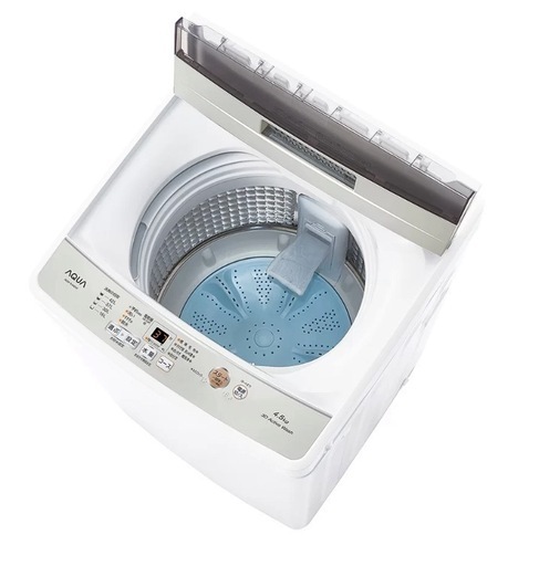 【受け渡し決定済】AQUA 全自動洗濯機 4.5kg AQW-S4M(W)