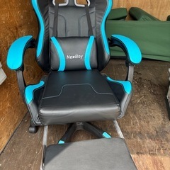 【美品】GTBoyゲーミングチェア　オットマン付き　の画像