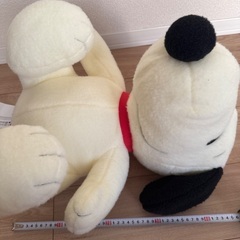 スヌーピーのぬいぐるみの画像