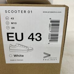 【新品未使用】PROJEXT プロジェクスト SCOOTER01 28cm ホワイト スニーカー キャンバススニーカー レア カナダ発 Y2159の画像