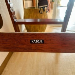 KATOJI 　カトージ　木製ベビーチェア　ハイチェア（テーブル付き）の画像