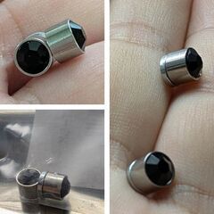 マグネットピアス（新品）ブラックの画像