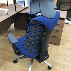 ★リユースのサカイ春日部店★KJ11544 ニトリ オフィスチェア ブルー クリーニング済みの画像