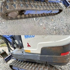 三菱製のミニ油圧ショベル（ミニユンボ）MM08B の画像