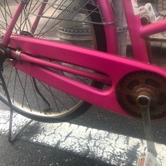 26インチ ピンクのママチャリ  本文を必ず確認してくださいの画像