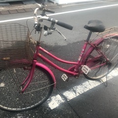 26インチ ピンクのママチャリ  本文を必ず確認してくださいの画像