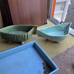 無料　水盤　植木鉢色々の画像