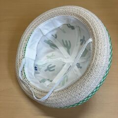 サボテン柄耳付ベビーハット（48cm）の画像