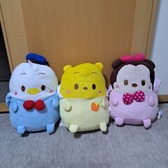 (お取引中)かぶりっこBIGぬいぐるみ　ドナルド・ミニー・プーの画像