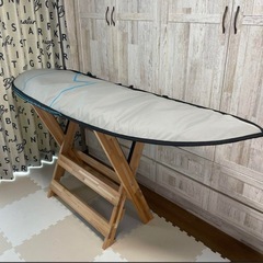 開閉式　木製リペアスタンド　サーフボード用メンテナンススタンドの画像