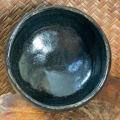 【時代物 黒楽茶碗】銀閣寺写 宗楽 作 茶道具 在銘 京焼 抹茶碗 骨董 アンティーク 同梱相談可 良品 銀閣 茶碗 茶器 宗楽 和骨董 煎茶器の画像