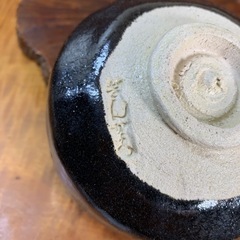【時代物 黒楽茶碗】銀閣寺写 宗楽 作 茶道具 在銘 京焼 抹茶碗 骨董 アンティーク 同梱相談可 良品 銀閣 茶碗 茶器 宗楽 和骨董 煎茶器の画像