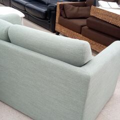 ★リユースのサカイ高崎店★TJ12691  2人掛けソファー うすみどり H71×D82×W143 クリーニング済みの画像