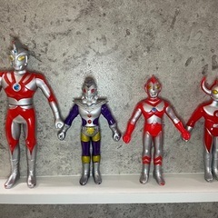 当時物 ウルトラマン　タロウ　80 ゾフィー　ウルトラの父　ウルトラの母　エース　ウルトラマンキング　BANDAI 円谷プロ ソフビ　まとめの画像