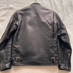 Schott ブラックレザー シングルライダースジャケット