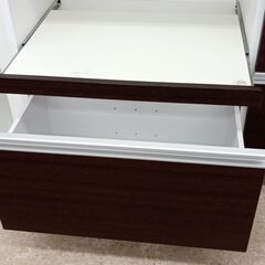★リユースのサカイ高崎店★TJ12698 株式会社ガルト レンジ台 ブラウン H88×D44.5×W122 クリーニング済みの画像