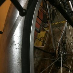 レンタサイクル店使用　自転車整備士整備済み！》NO185　中古車　26インチ　シティサイクル 　シルバーの画像