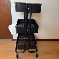 IKEA ワゴン ブラック  の画像
