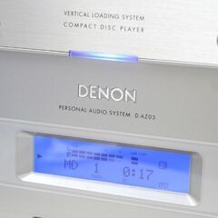 ジャンク CD不良 DENON パーソナルオーディオシステム D-AZ03 ループアンテナ・リモコン付属 CD/MD/ラジオ 札幌市 清田区 平岡の画像
