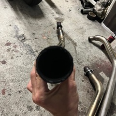 スティード用　後ろのエンジン側　マフラーの画像