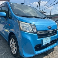 走行距離65000キロ♪H25年式 スバル ステラ★総額16.8万円★車検2年付 機関良好 エアコンバッチリ♪修復歴なし！ETC アイドリングストップ スマキー 長く乗れる一台！の画像
