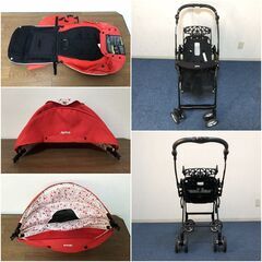 Aprica ベビーカー ラクーナ ビッテ ソファークッション 6BP180GMTJ 軽量・オート4輪 角度調節マルチハンドル 清掃/動作確認済みの画像
