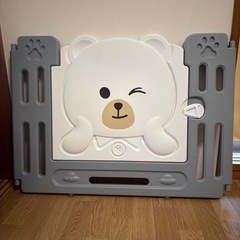 難あり　大型ベビーサークル　ゲート　扉付きの画像