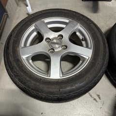 14インチ PCD100  5.1/2J 4穴 ヴァイオレント ダンロップホイール  の画像