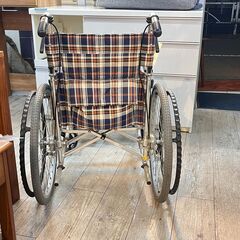 松永製作所 車椅子 自走/介助 両用 耐荷重100kg アルミ製スタンダードタイプ 背折れ 折りたたみ式 AR-201B ★買取帝国 志木店の画像