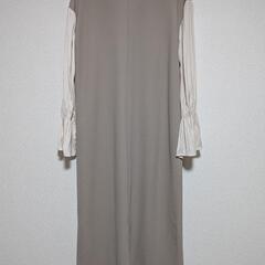 新品！ジーラ ドッキングワンピース ベージュ の画像