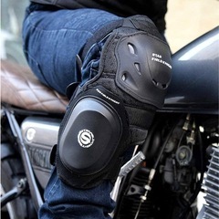 膝プロテクター 膝保護 耐衝撃構造 バイクプロテクター 耐衝撃パッド バンクセンサーあり プロテクター バイクウェアの画像