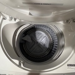 シャープ 全自動洗濯機 シルバー系の画像