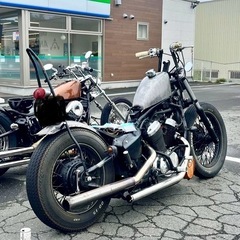 スティード用　後ろのエンジン側　マフラーの画像