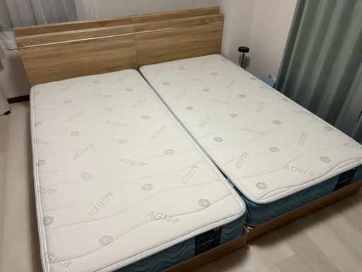 FRANCEBED シングルベッドフレーム付き２セット