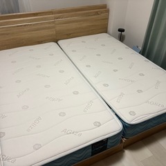 FRANCEBED シングルベッドフレーム付き２セットの画像