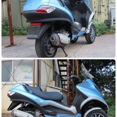 ピアジオ　MP3　250　自賠責3年付  ZAPM472　側車付きオートバイ登録　トライク 側車付軽二輪の画像