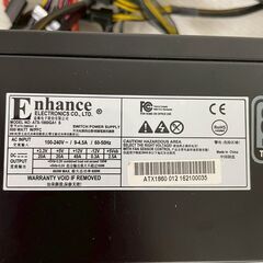 Enhance ATX-1860GA1 600W 電源ユニット 動作未確認 PCパーツ パソコン用品 100V カスタムパーツ 本体 Y2167の画像