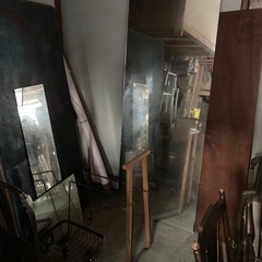 レトロ　姿見　鏡　　の画像