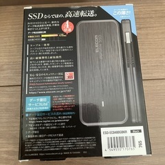 ELECOM 外付けSSD 480GB ESD-EC480GBKRの画像