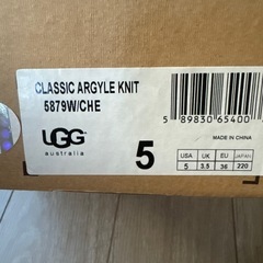 ugg ニットブーツ 22cmの画像