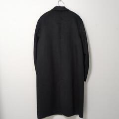 ユニクロ　レディース　XL　ブラック　新品　ダブルフェイスチェスターロングコートの画像