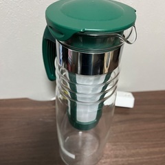 HARIO(ハリオ) かご網付き水出し茶ポット 実用容量1200ml グリーン  耐熱ガラス製 熱湯OKの画像