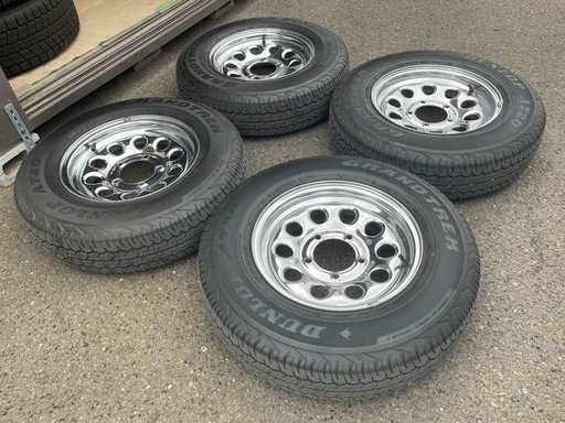 ジムニー シエラ純正 メッキスチールホイール バリ山タイヤ付き！