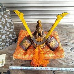 ■美品 源九郎義経 長鍬形獅子頭の兜 出世兜の画像