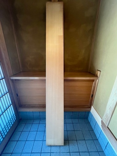 ヒノキ　1枚板　寿司カウンター　厚さ6cm