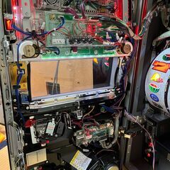 パチスロ実機 ピンクパンサーSP コイン不要機付きの画像