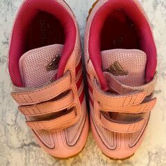 adidas ベビーシューズ ピンク 15cmの画像