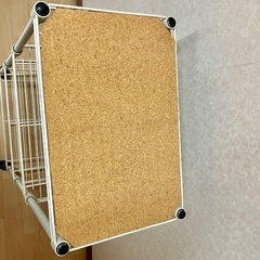 シンプルデザイン ホワイト ワイヤーワゴン キャリーワゴン 隙間収納の画像