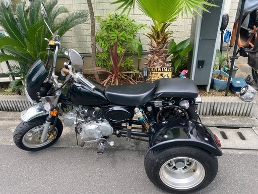 ◇静音設計125ccモンキートライク!!◇完成品で好燃費＆パワフルエンジン◇黒　クラッチ（なし）◇カブ/エイプ/ゴリラ