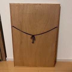 2way　レトロ　アンティーク　立てかけ 壁掛け　ウォールミラー 木枠の画像